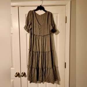 Pink blush maternity dress. Size L. JODIFL.